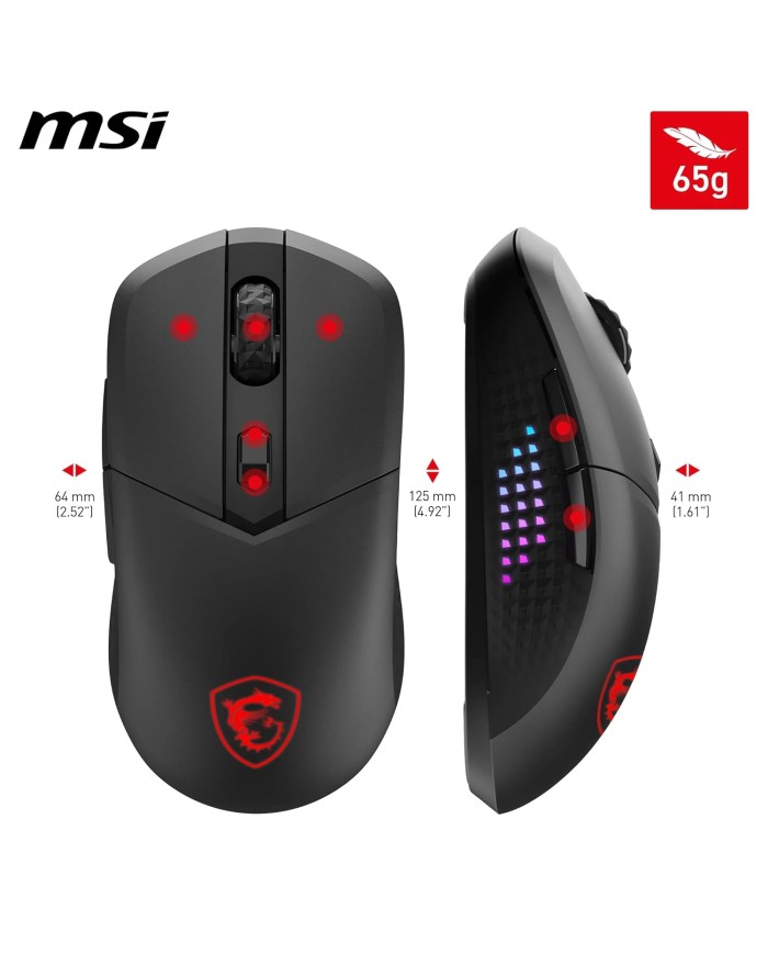 MSI VERSA 300 ELITE WIRELESS - Souris gaming MSI