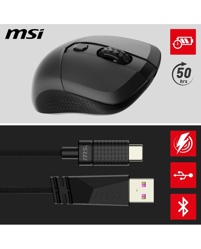 MSI VERSA 300 WIRELESS - Souris gaming MSI