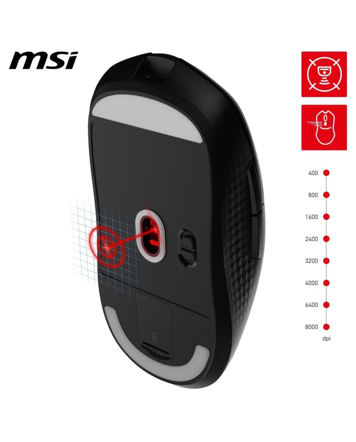 MSI VERSA 300 WIRELESS - Souris gaming MSI