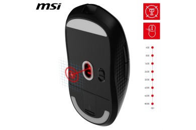 MSI VERSA 300 WIRELESS - Souris gaming MSI
