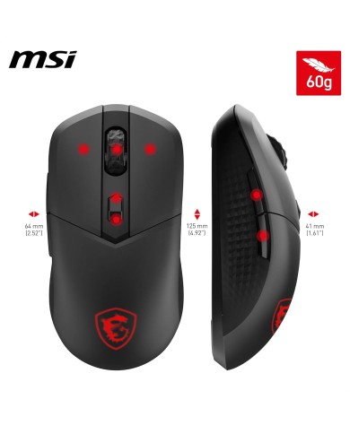MSI VERSA 300 WIRELESS - Souris gaming MSI
