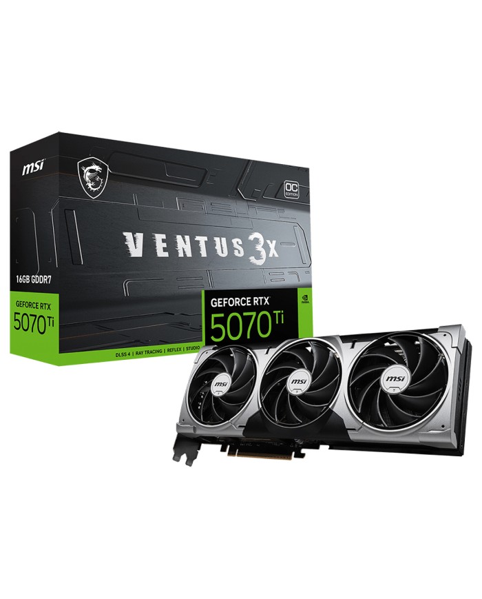MSI GeForce RTX 5070 Ti 16G VENTUS 3X OC. - Carte Graphique MSI GeForce RTX 5070 Ti 16G VENTUS 3X OC. - Carte Graphique
