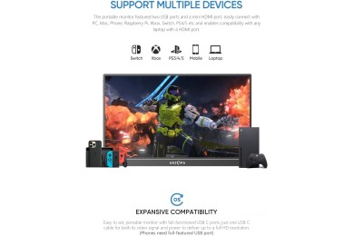 Arzopa A1 Travel Monitor | 15.6” FHD 1080P Display Arzopa A1 Travel Monitor | 15.6” FHD 1080P Display