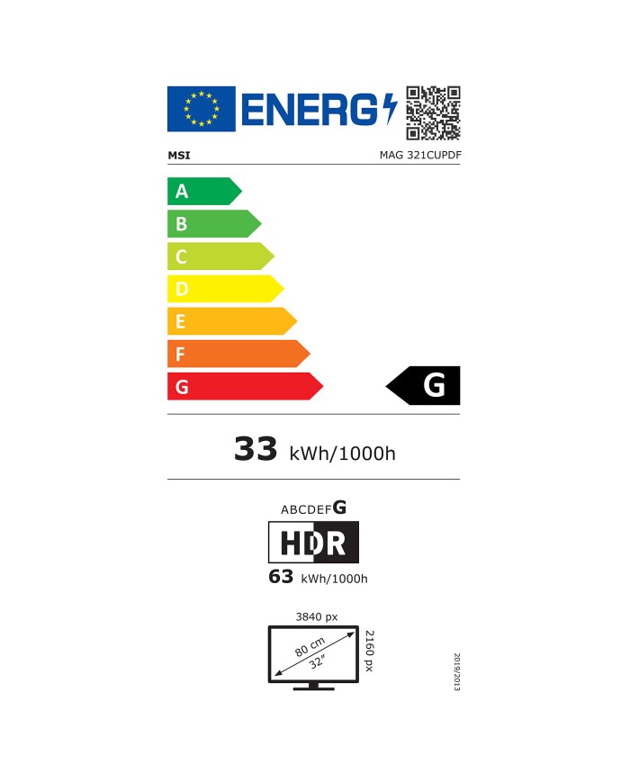 MSI 31.5" LED - MAG 321CUPDF. - PC monitor