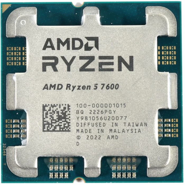 AMD Ryzen 5 7600 (3.8 GHz / 5.1 GHz) - Version tray. AMD Ryzen 5 7600 (3.8 GHz / 5.1 GHz) - Version tray.
