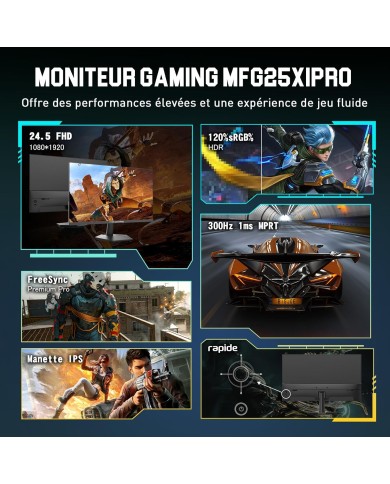 MINIFIRE MFG25X1 PRO FHD IPS 300HZ - MONITEUR MINIFIRE MFG25X1 PRO FHD IPS 300HZ - MONITEUR