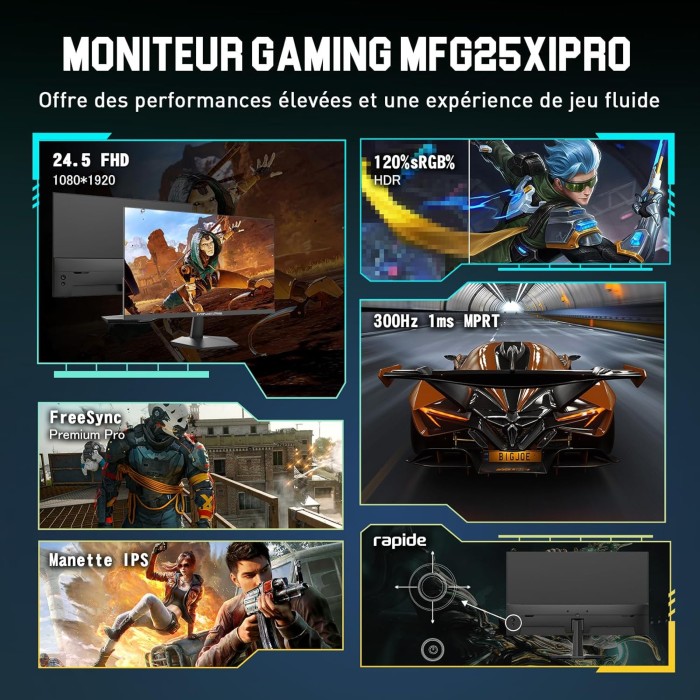 MINIFIRE MFG25X1 PRO FHD IPS 300HZ - MONITEUR MINIFIRE MFG25X1 PRO FHD IPS 300HZ - MONITEUR