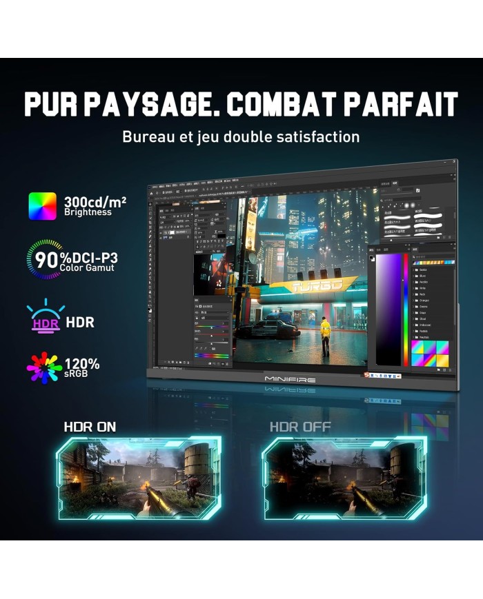 MINIFIRE MFG25X1 PRO FHD IPS 300HZ - MONITEUR MINIFIRE MFG25X1 PRO FHD IPS 300HZ - MONITEUR