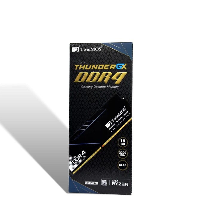TwinMOS Thunder GX 16GB (1x16GB) DDR4 3200MHz CL16 avec Heatsink - RAM PC