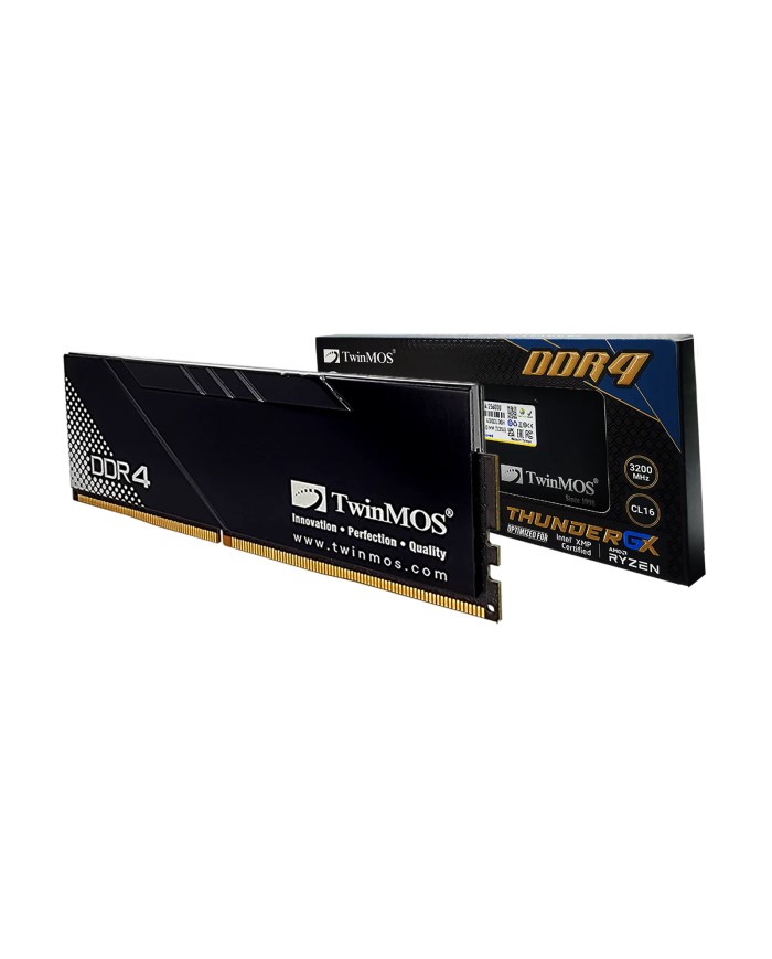 TwinMOS Thunder GX 16GB (1x16GB) DDR4 3200MHz CL16 avec Heatsink - RAM PC TwinMOS Thunder GX 16GB (1x16GB) DDR4 3200MHz CL16 avec Heatsink - RAM PC