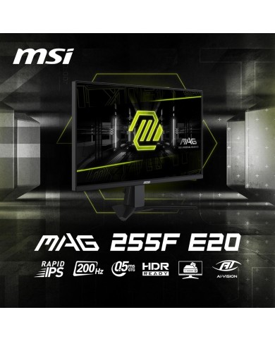 MSI MAG 255F E20 24.5" Fast IPS 200Hz - Ecran Pc MSI MAG 255F E20 24.5" Fast IPS 200Hz - Ecran Pc