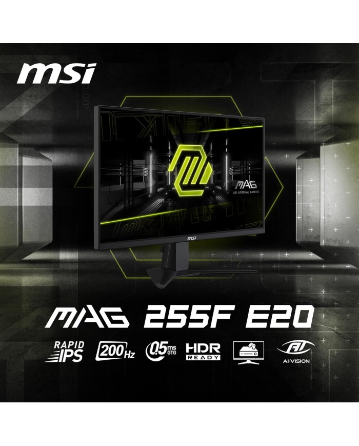 MSI MAG 255F E20 24.5" Fast IPS 200Hz - Ecran Pc