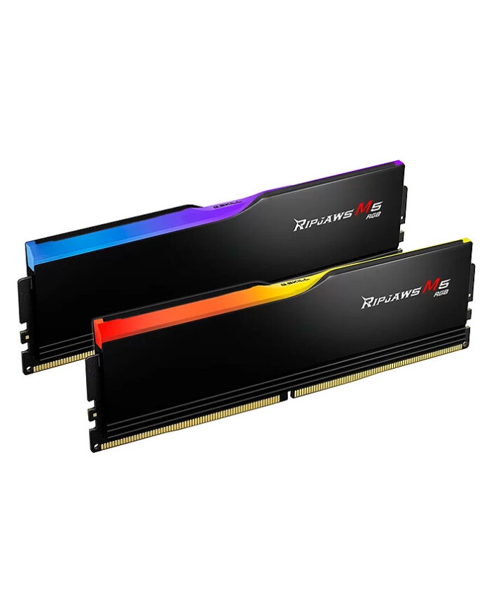 G.Skill Ripjaws M5 RGB 96 Go (2 x 48 Go) DDR5 6000 MHz CL30 - Noir - Mémoire Pc G.Skill Ripjaws M5 RGB 96 Go (2 x 48 Go) DDR5 6000 MHz CL30 - Noir - Mémoire Pc