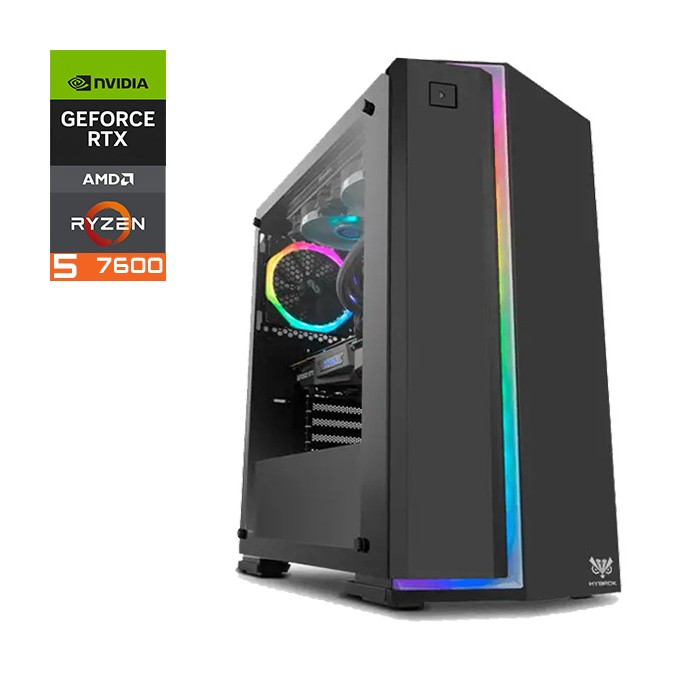 PC Gamer AMD Ryzen 5 7600 | RTX 5060 | 16Go DDR5 | SSD 1To - Pc Gamer Casa -Maroc