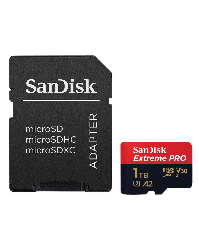SanDisk Extreme PRO microSDXC UHS-I U3 1Tb + SD Adapter - Pc Gamer Casa SanDisk Extreme PRO microSDXC UHS-I U3 1Tb + SD Adapter - Pc Gamer Casa