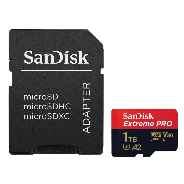 SanDisk Extreme PRO microSDXC UHS-I U3 1Tb + SD Adapter - Pc Gamer Casa