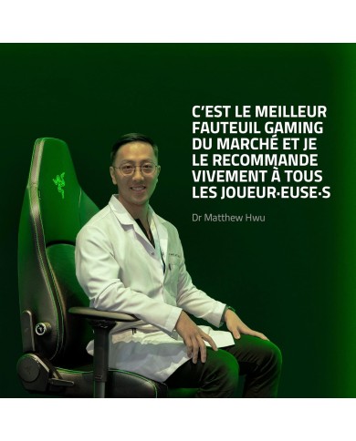 RAZER Chaise Gaming iskur V2 Black Réf RZ38 -04900200-R3G1 - CHAIR GAMING