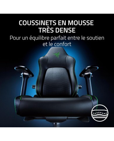 RAZER Chaise Gaming iskur V2 Black Réf RZ38 -04900200-R3G1 - CHAIR GAMING