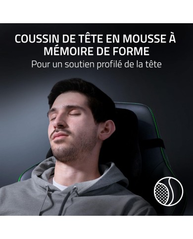 RAZER Chaise Gaming iskur V2 Black Réf RZ38 -04900200-R3G1 - CHAIR GAMING