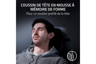 RAZER Chaise Gaming iskur V2 Black Réf RZ38 -04900200-R3G1 - CHAIR GAMING