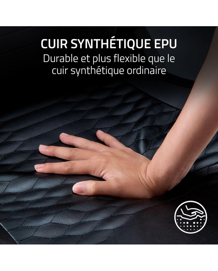 RAZER Chaise Gaming iskur V2 Black Réf RZ38 -04900200-R3G1 - CHAIR GAMING