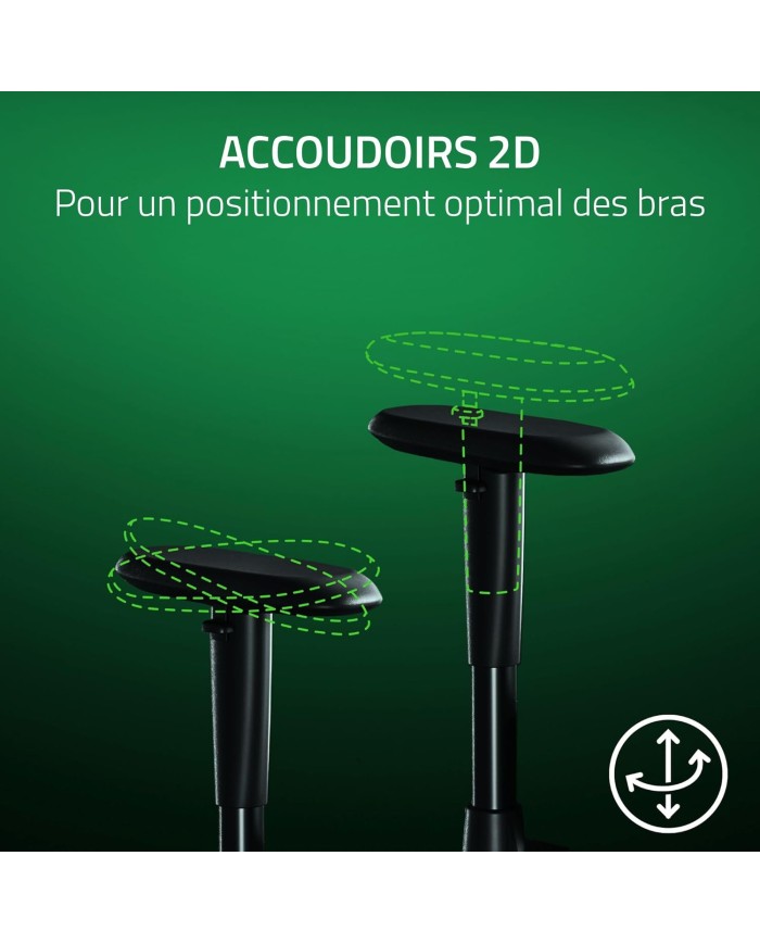 RAZER Chaise Gaming iskur V2 Black Réf: RZ38-05310100-R3G1  - CHAIR GAMING