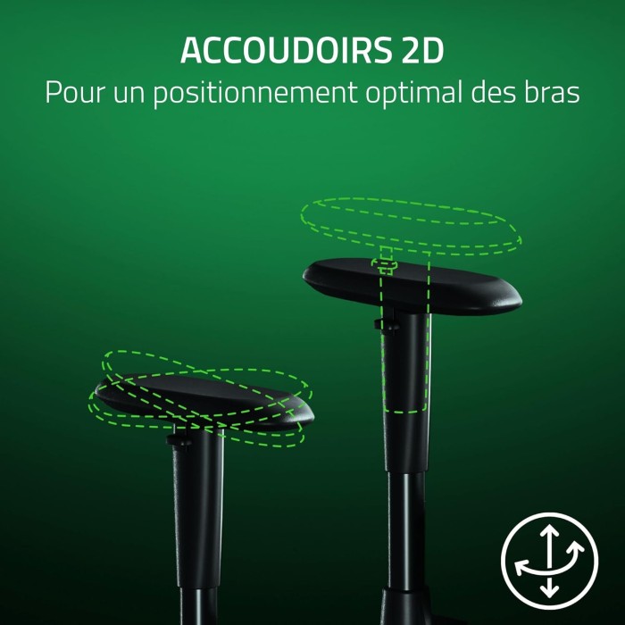 RAZER Chaise Gaming iskur V2 Black Réf: RZ38-05310100-R3G1  - CHAIR GAMING