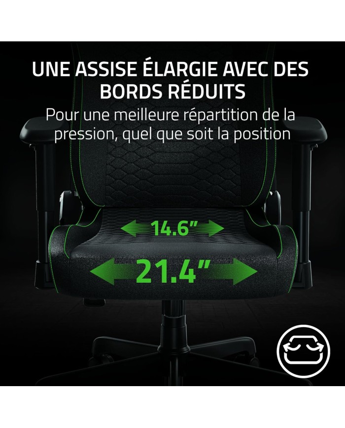 RAZER Chaise Gaming iskur V2 Black Réf: RZ38-05310100-R3G1  - CHAIR GAMING