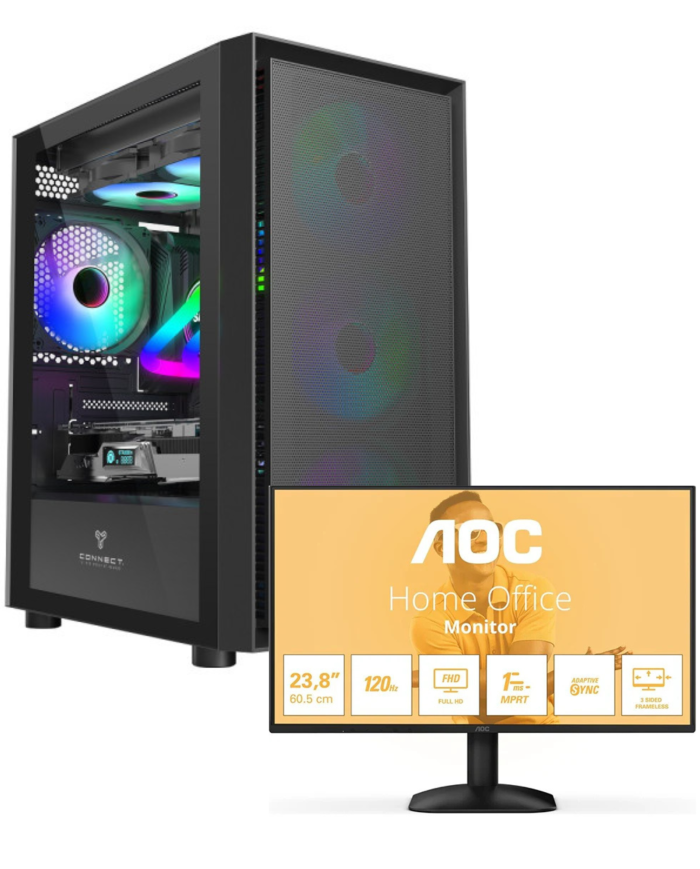 PC Gamer Ryzen 5 3500X | GTX 1070 | 16GB | 512GB SSD | AOC 24B32H2 – UltraPC