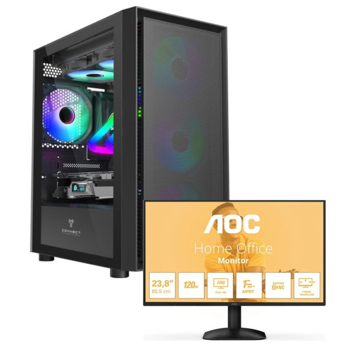 PC Gamer Ryzen 5 3500X | GTX 1070 | 16GB | 512GB SSD | AOC 24B32H2 – UltraPC
