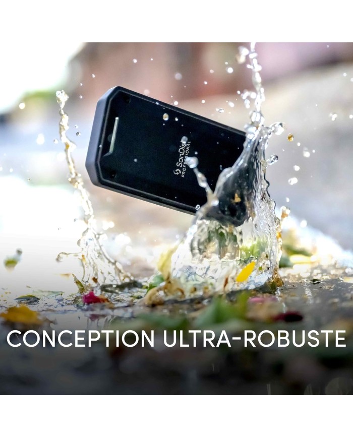 SanDisk Professional 2 TO PRO | 3000 Mo/s | 40Gbps |SSD EXTERNE MAROC