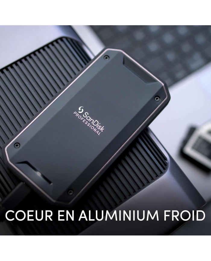 SanDisk Professional 2 TO PRO | 3000 Mo/s | 40Gbps |SSD EXTERNE MAROC