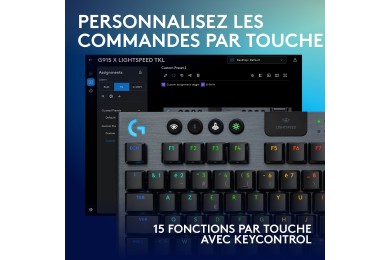 Logitech G G915X TKL Lightspeed Noir (Linear Version) - CLAVIER GAMER Logitech G G915X TKL Lightspeed Noir (Linear Version) - CLAVIER GAMER
