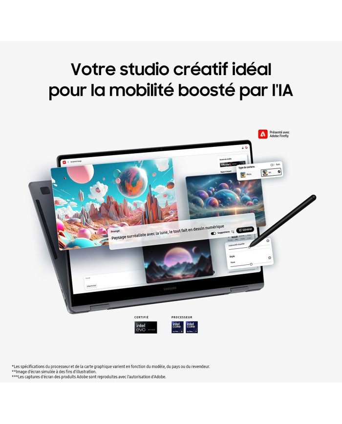 Samsung Galaxy Book4 Pro 360 16" AMOLED 120 Hz - PC PORTABLE Samsung Galaxy Book4 Pro 360 16" AMOLED 120 Hz - PC PORTABLE