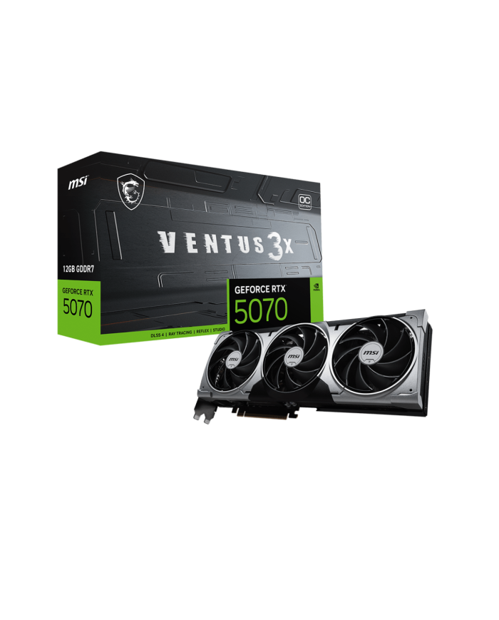 MSI GeForce RTX 5070 VENTUS 3X OC 12G - Carte Graphique MSI GeForce RTX 5070 VENTUS 3X OC 12G - Carte Graphique