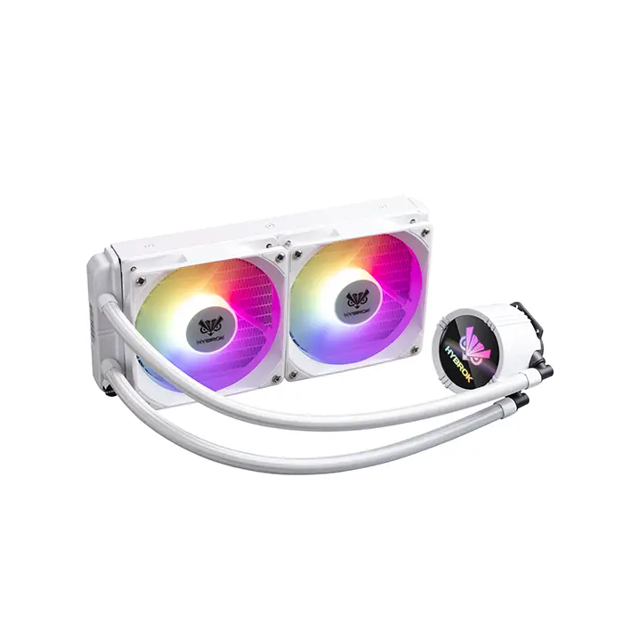 HYBROK HL240W RGB White Watercooling 240mm ARGB Maroc