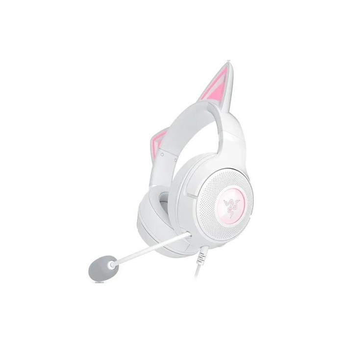 Razer Kraken Kitty V2 Blanc USB Oreilles Chat RGB 7.1 Maroc