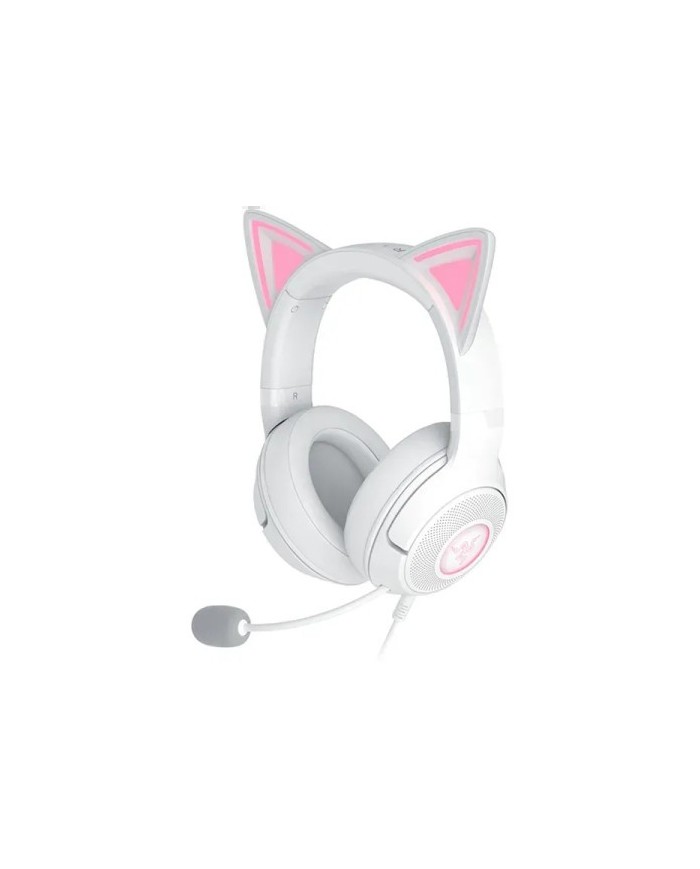 Razer Kraken Kitty V2 Blanc USB Oreilles Chat RGB 7.1 Maroc