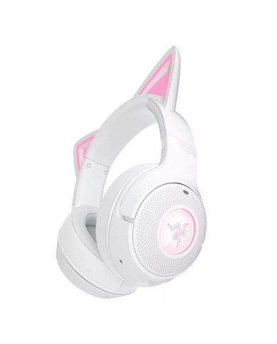 Razer Kraken Kitty V2 BT BLANC Oreilles Chat RGB Maroc