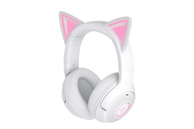 Razer Kraken Kitty V2 BT BLANC Oreilles Chat RGB Maroc