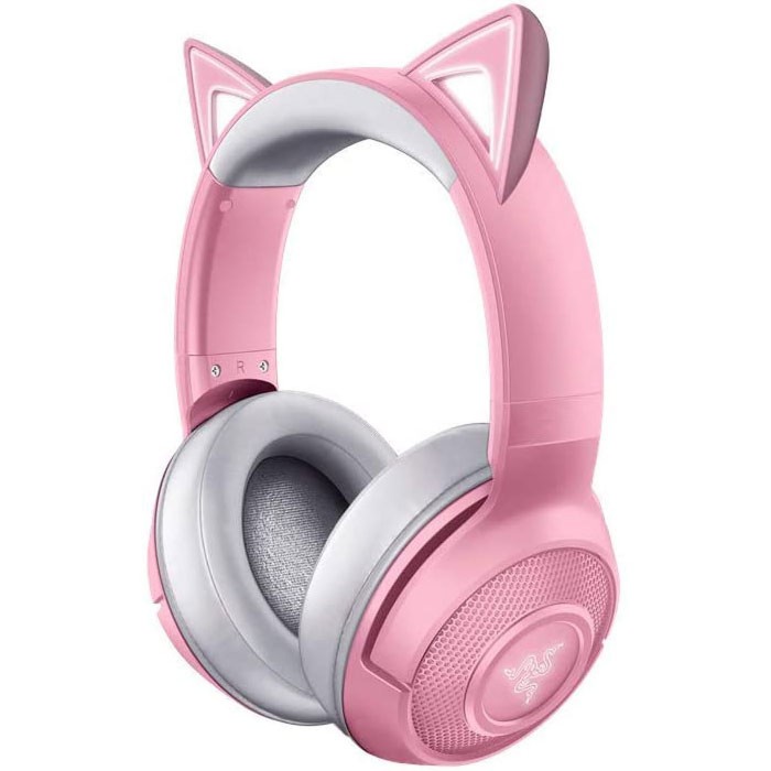 Razer Kraken Kitty V2 BT Quartz Rose Oreilles Chat RGB Maroc