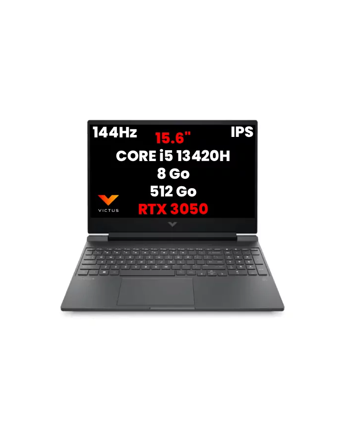 HP Victus 15 i5-13420H RTX 3050 144Hz - Laptop Maroc