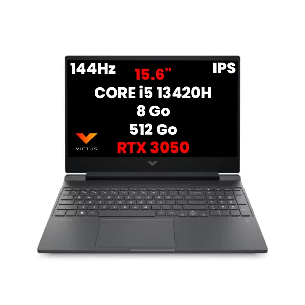 HP Victus 15 i5-13420H RTX 3050 144Hz - Laptop Maroc