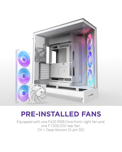 NZXT H9 Elite Blanc - Boîtier PC Gaming Premium