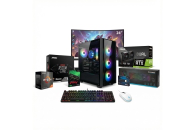 Pack Gaming Produit - Ryzen 5 5500 - RTX 3050 6GB + Écran 240Hz + Périphériques - Pc Gamer Casa
