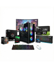 Pack Gaming Produit - Ryzen 5 5500 - RTX 3050 6GB + Écran 240Hz + Périphériques - Pc Gamer Casa