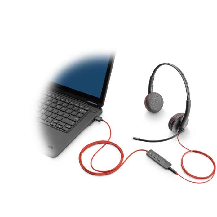 Plantronics Blackwire C3220 - Casque USB Stéréo Poly Polyvalen