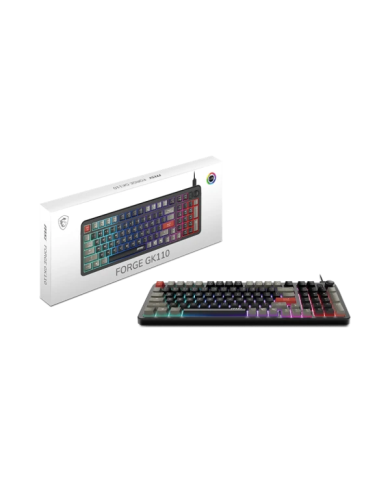 MSI FORGE GK110 FR - Clavier Gaming Méca-Membrane RGB AZERTY