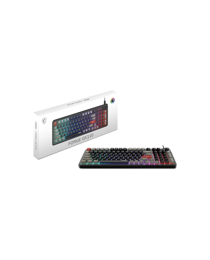 MSI FORGE GK110 FR - Clavier Gaming Méca-Membrane RGB AZERTY