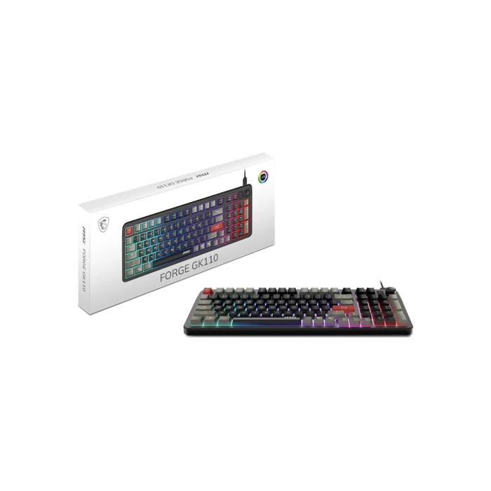 MSI FORGE GK110 FR - Clavier Gaming Méca-Membrane RGB AZERTY